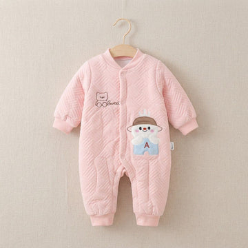 Newborn Baby Unisex Flannel Rompers Jumpsuit
