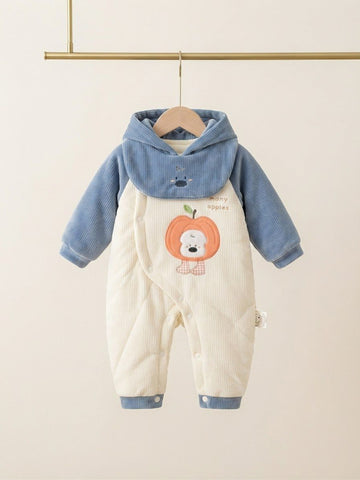 Newborn Baby Unisex Flannel Rompers Jumpsuit