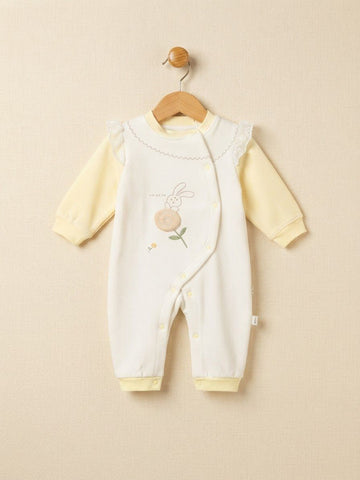 Newborn Baby Unisex Flannel Rompers Jumpsuit