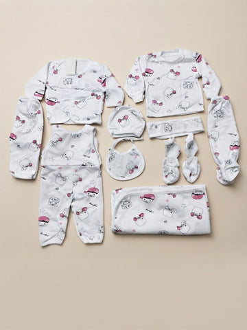 Baby Summer 11-Piece Starter Set with Wrapping Sheet