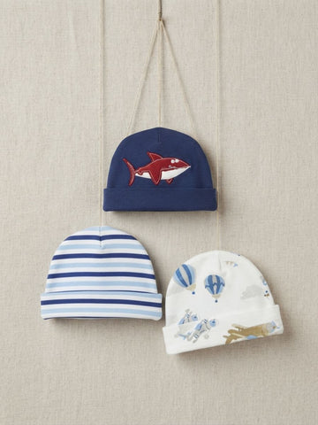 Pack of 3 Cute Printed Cap sets