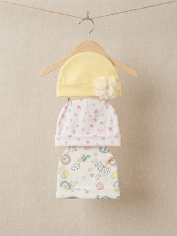 Pack of 3 Cute Printed Cap sets