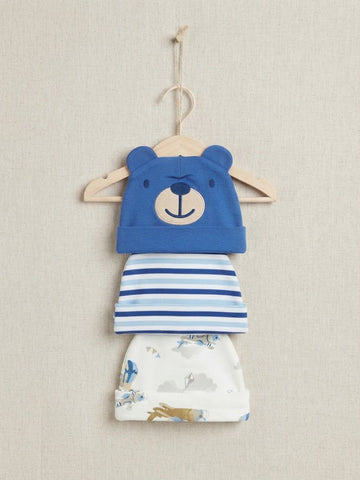 Pack of 3 Cute Printed Cap sets