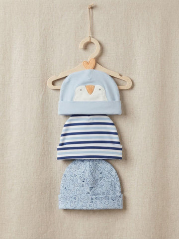 Pack of 3 Cute Printed Cap sets