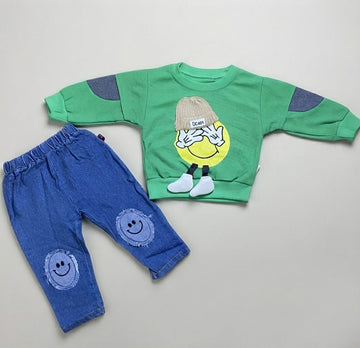Baby Flannel 2PC WINTER SUIT IMPORTED