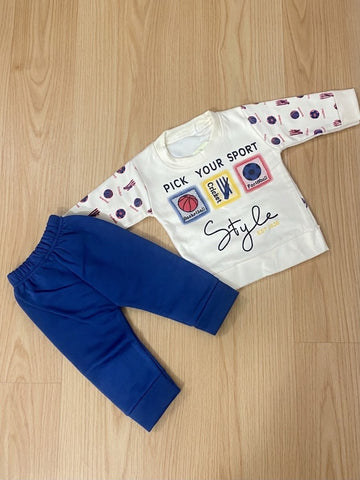 Baby Flannel 2PC WINTER SUIT IMPORTED